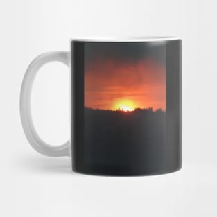 golden columbia river sunrise Mug